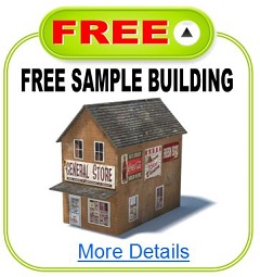 free model railroad buildings